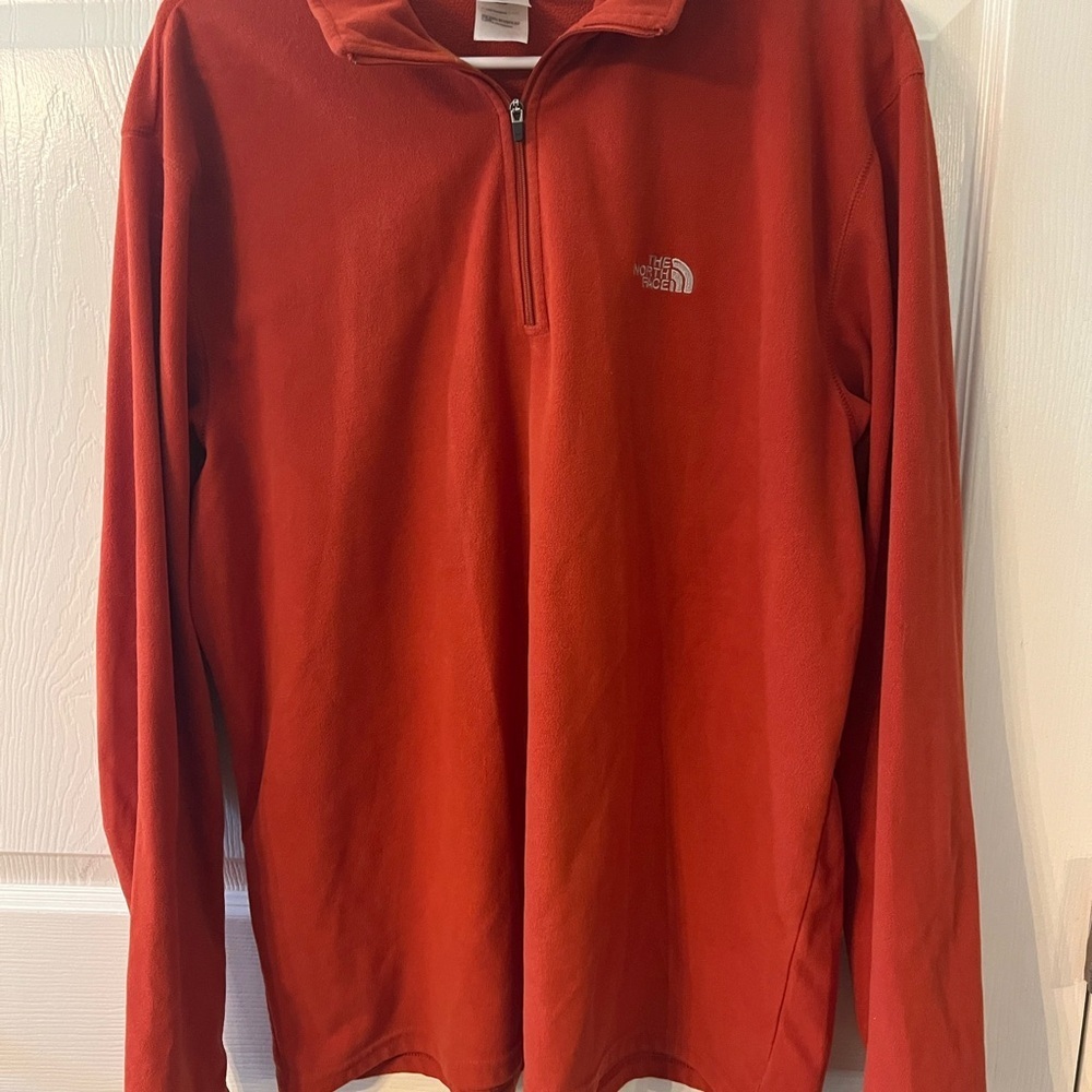 The North Face Dark Orange Fleece Pullover